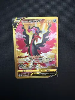 Pokemon TCG: Galarian Moltres V 183/172 Brilliant Stars Gold Secret Rare - Image 3