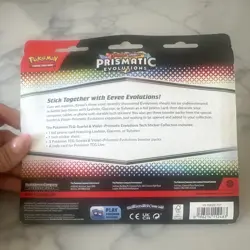 Pokemon TCG Prismatic Evolutions Tech Sticker 3 Packs Promo Booster - Image 2