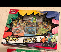 Pokemon TCG First Partners Deluxe Pin Collection Ascended Heroes 3 Cards 2021 - Image 1