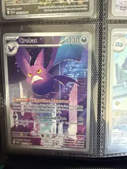 Pokemon TCG Crobat Illustration Rare 093/086 Chaos Rising Pack Fresh Mint/NM - Image 1