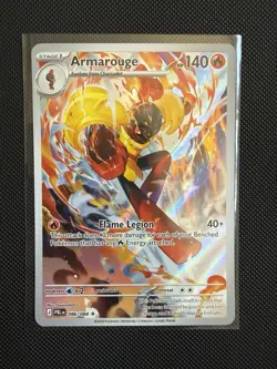Pokemon TCG - Armarouge - 086/084 - Pitch Black - Illustration Rare - NM - Image 3