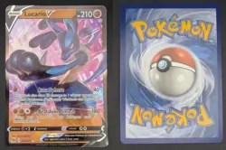 Lucario V 027/073 Holo Near Mint Champion's Path V Rare Pokemon - Image 3