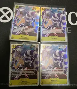 🔥 One Piece TCG Yamato OP04-112 SR English Playset 4x Cards 🔥 - Image 1