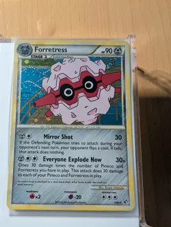 Forretress - 3 - Undaunted - Holo Rare - LP Pokemon Card - Image 1