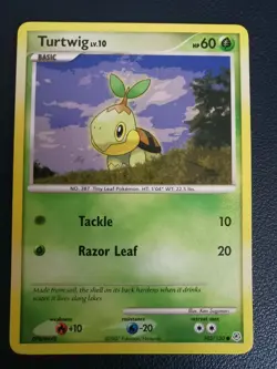 Pokemon Card Turtwig 103/130 Diamond & Pearl Base Set Common - Image 1