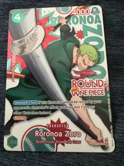 Roronoa Zoro One Piece Card Game English Round 1 Promo - Image 1