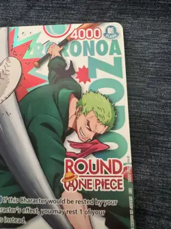 Roronoa Zoro One Piece Card Game English Round 1 Promo - Image 3