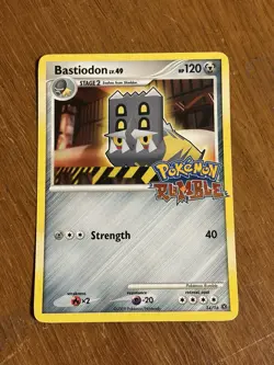 Pokemon Rumble Bastiodon Card 14/16 Moderately Played - Image 1