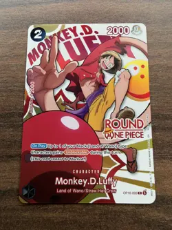 Monkey D. Luffy - Round1 X One Piece Card OP16-095 NM Ships Immediately - Image 1