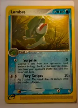 POKEMON SANDSTORM LOMBRE NON HOLO CARD 46/100 LP - Image 1
