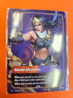 Riftbound METAL Card – Sivir Battle Mistress - Plated Prize Wall Exclusive - Image 1