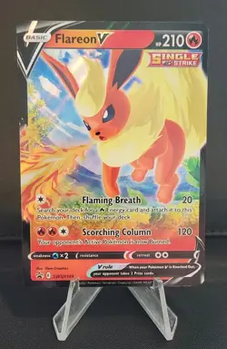 Pokemon: Black Star Promo - Flareon V SWSH149 - Miscut Corner Error Card - Image 1