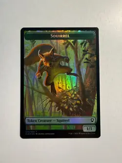 Treasure/Squirrel Double-Sided Token 17/15 MTG Battle for Baldur's Gate Foil - Image 1