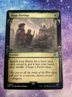 Many Partings (showcase) The Lord of the Rings MTG - NM+ - Image 1