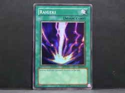Raigeki LOB-053 Yugioh Card (Light Played) - Image 1