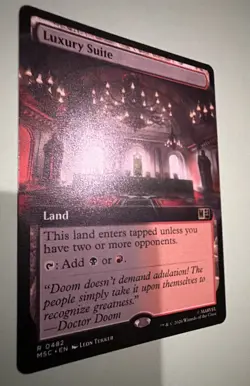 Luxury Suite (Extended Art) Commander: Marvel Super Heroes Regular Mtg M/NM - Image 1