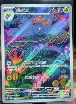 Pokemon TCG Gloom 198/197 SV03 Obsidian Flames Illustration Rare Holo English - Image 1