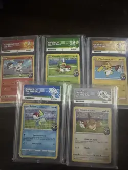Pokemon Futsal On The Ball Football set, 5 Promo cards all ACE 9 - Image 1
