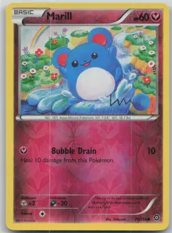 Marill 76/114 XY - Steam Siege Reverse Holo Common Pokemon TCG MP - Image 1
