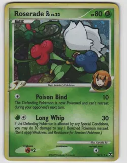 Roserade GL Holo Rare Rising Rivals 12/111 Holo Near Mint Pokemon - Image 1