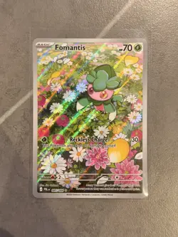 Fomantis 085/084 Holo IR Illustration Rare Pitch Black ME05 Pokemon TCG NM - Image 1