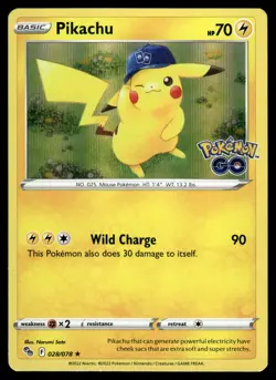 Pikachu Holo 028/078 Pokemon GO Pokemon - Image 1