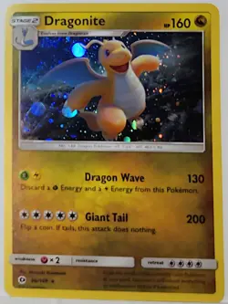 HD Swirl 🌀 Dragonite 96/149 Cosmos Holo Rare Pokemon TCG Promo - Image 3