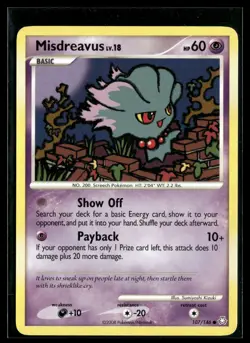 Misdreavus 107/146 Legends Awakened Common Pokemon - Image 1