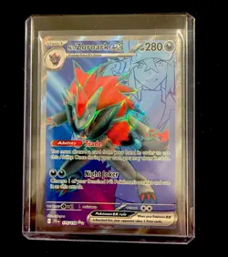 Pokemon N's Zoroark ex 175/159 Sv09 Journey Together Full Art Holo UR 280 HP EN - Image 1