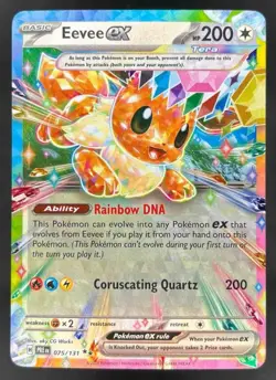 2025 Pokemon Prismatic Evolutions #075/131 Eevee ex - Image 1
