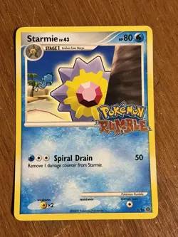 Pokemon Rumble Starmie #5/16 Moderately Played. - Image 1
