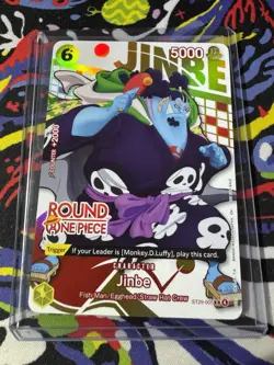 Jinbe ST29-005 (ENGLISH) - One Piece x Round 1 Exclusive Promo Card NM - Image 1