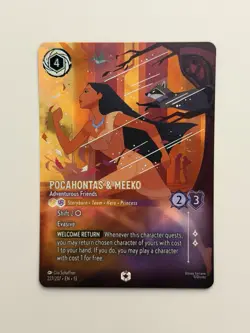 Lorcana Pocahontas & Meeko ENCHANTED 227/207 Attack of the Vine In Hand! - Image 1