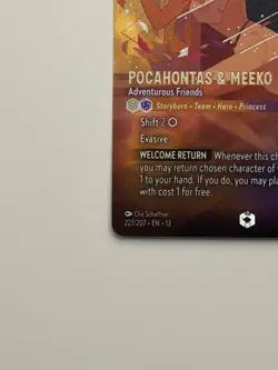 Lorcana Pocahontas & Meeko ENCHANTED 227/207 Attack of the Vine In Hand! - Image 4
