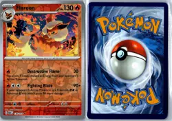 Flareon 151 136/165 Rare Reverse Holo Lightly Played - Pokemon Card - Image 3