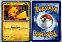 Pikachu (Pokemon Day 2026) Holo - 051/162 - NM - Pokemon Card - Stamped - Image 3