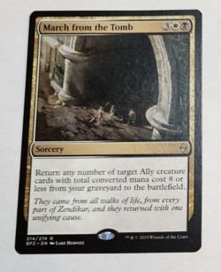 MTG March From The Tomb 214 BFZ Battle For Zendikar Rare LP x1 - Image 1