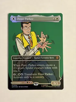 Peter Parker (0232) (Borderless Foil) MTG x Marvel's Spider-Man - NM - Image 1