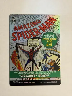 Peter Parker (0232) (Borderless Foil) MTG x Marvel's Spider-Man - NM - Image 2