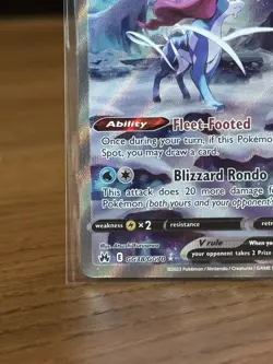 Suicune V GG38/GG70 SWSH Crown Zenith Galarian Gallery Pokemon - Image 5