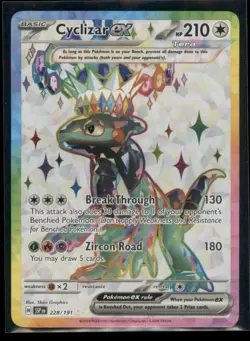 Cyclizar ex 228/191 Ultra Rare Surging Sparks Pokemon Holo Near Mint - Image 1