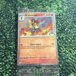 New Rare Armarouge Pokemon Best Buy Promo Card 2026 Pitch Black Collectible - Image 1