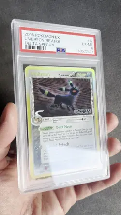 Pokemon TCG Umbreon EX Delta Species Reverse Holo Stamped 17/113 PSA 6 EX-MT - Image 2