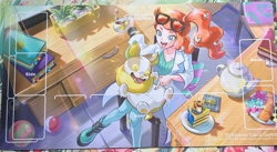 Pokemon Center Online Playmat 4 Set Carmine & Kieran Sleepy Pikachu Eevee Sonia - Image 5