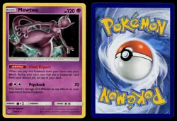 MEWTWO (SM UNBROKEN BONDS) (CRACKED ICE HOLO) 75/214 DECK EXCLUSIVES POKEMON NM - Image 3
