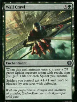 MTG Magic the Gathering Spider-Man Uncommon 121 Wall Crawl - Image 1