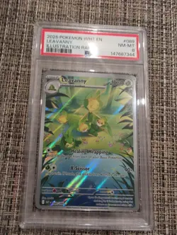 LEAVANNY 2025 POKEMON WHITE FLARE #089/086 ILLUSTRATION RARE PSA 8 - Image 1