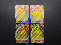 LOT (4) Pokemon Vivid Voltage 044/185 Pikachu VMAX Full Art Holo Ultra Rare - Image 1