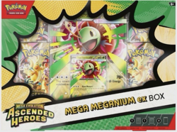 Pokemon TCG: Mega Evolution Ascended Heroes Mega Meganium ex Box Factory-Sealed - Image 1