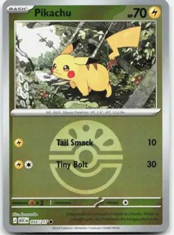 Pikachu (Friend Ball) 055/217 Common Ascended Heroes Pokemon Reverse Holo NM - Image 1